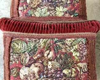 Pair of custom, down pillows