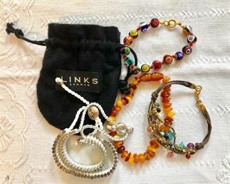 Amber bracelet, Murano, Links and more
