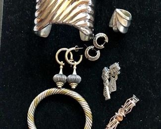 Earrings and bracelets