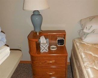 left-side bedside table 