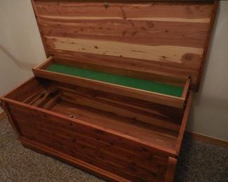 cedar chest interior