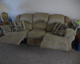 sofa with recliner ends