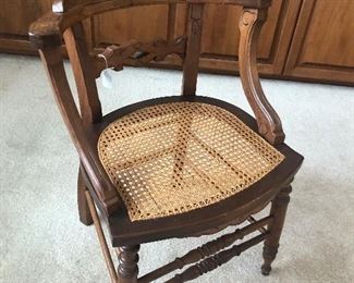 Spoon carved dining chair