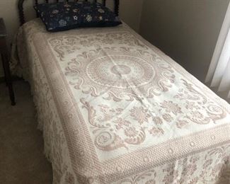 Jenny Lind headboard and twin bed 