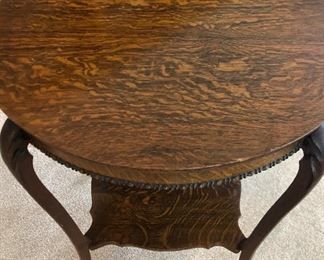 Quarter sawn parlor table original finish 