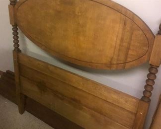 antique twin headboard and frame
