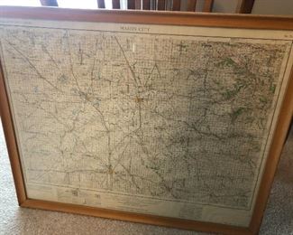 1950's Mason City IA map