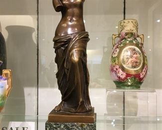 Bronze Venus statue on Marble