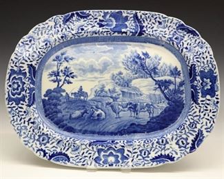 "Durham Ox" Series Transferware Platter