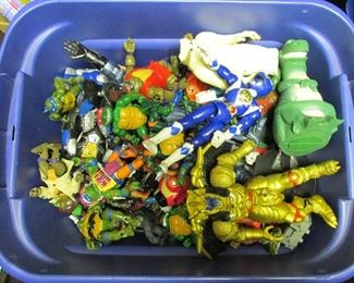 Hundreds of vintage action figures