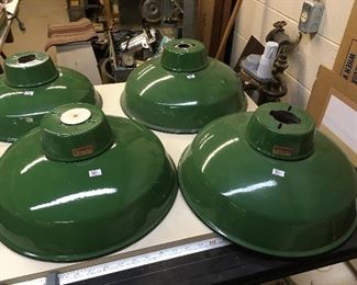 Vintage Goodrich gas station light covers