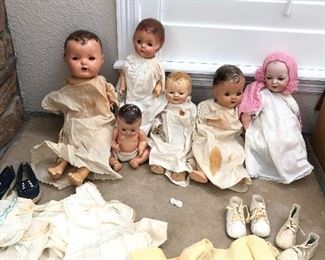 Antique porcelain dolls 