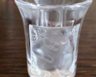 lalique shot glass