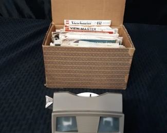 ViewMaster with a box of misc 3D picture reels