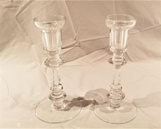 Lot #52  Pair of Waterford Candlesticks  $25.00