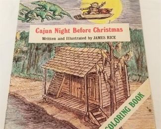 Lot #81   Cajun Night Before Christmas 1st printing coloring book - uncolored   $15.00