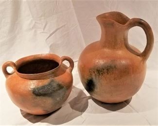 Lot #84  Two pieces of Mexican pottery   $12.00