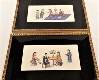 Lot #101  $40.00   Chinese paintings on felt