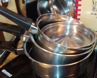 Nice set of stainless steel cookware