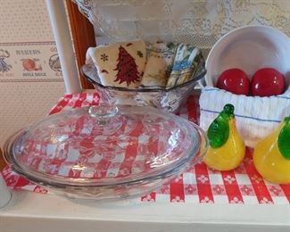 Beautiful princess house casserole dish and Bowl