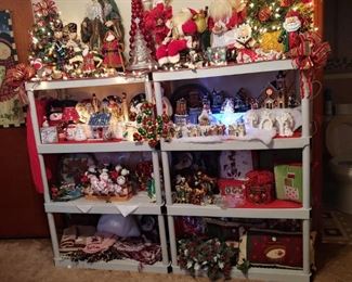 Check out that beautiful Christmas display everything is all lit up