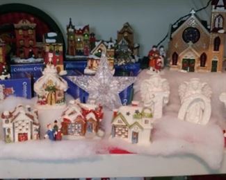 Christmas Village porcelain houses