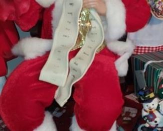 Gorgeous classic Santa with his list