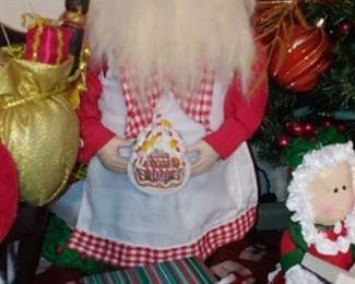 Cooking chef Santa