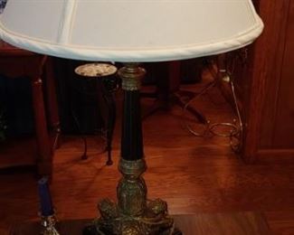 Beautiful footed lamp