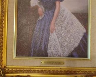 Oil painting of Scarlett