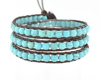 Turquoise wrap bracelet