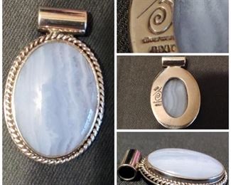 Sterling omega Mexico pendant