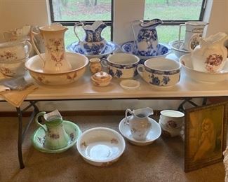 Wash Bowls, Pitchers, Chamber Pots and More