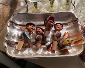 Hand Carved German Bottle Stoppers