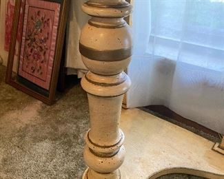 Marble Topped Crescent Table