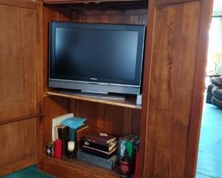 Wonderful true antique pine armoire