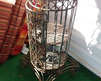antique cast iron plant stand