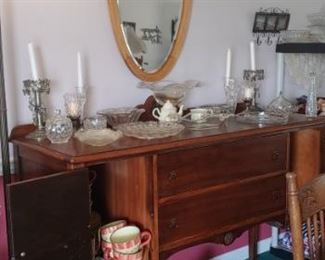 Antique Queen Anne sideboard