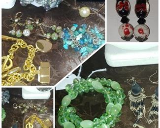 Change collection of costume jewelry