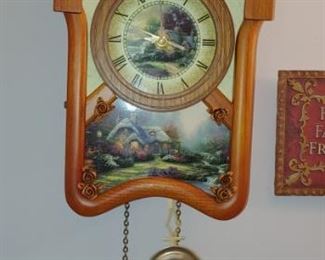 Thomas Kinkade clock
