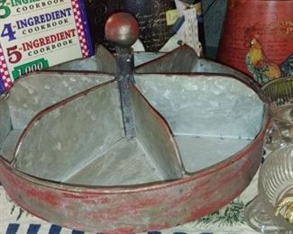 Galvanized lazy Susan