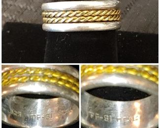Beautiful vintage sterling silver men’s band