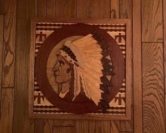 Hand crafted wood plaque