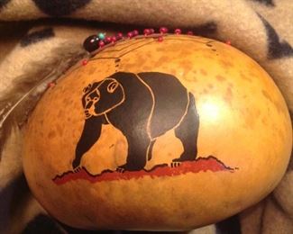 Gourd, by David Snooks, Washoe tribe.