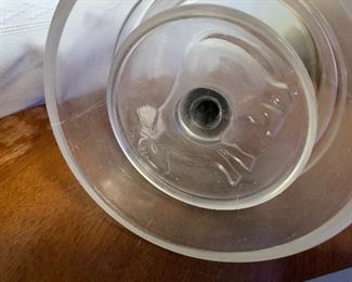 Rare glass cow butter mold