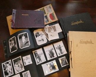 Scrapbooks and old photo albums