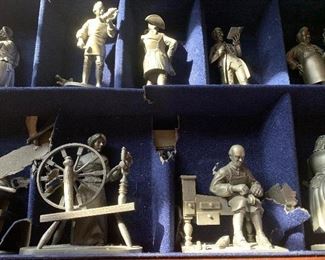 Franklin Mint pewter set