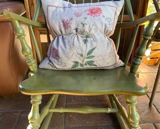 Green painted rocker