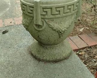 concrete garden pots