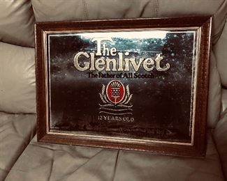 Mirrored liquor signs